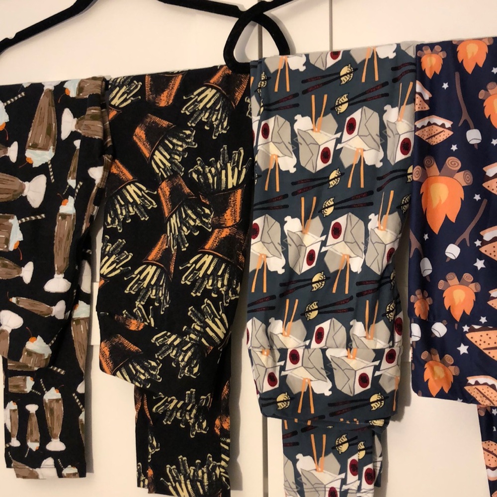 LuLaRoe milkshake fries & Chinese leggings + bonus